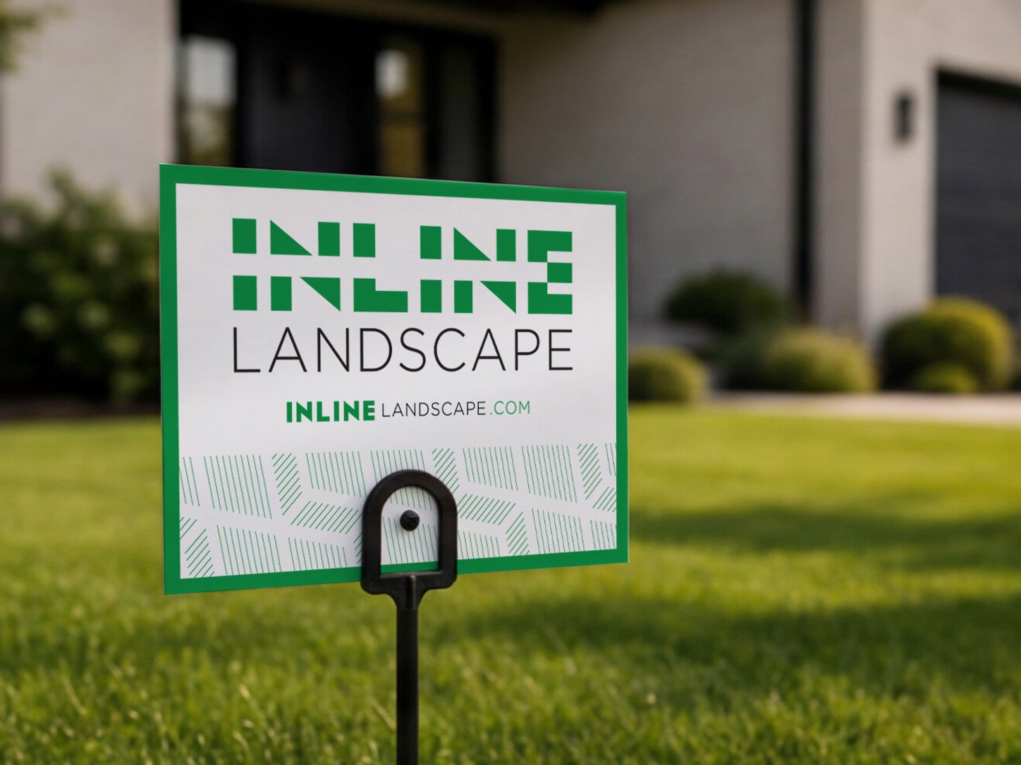 Inline Landscape Leave-Behind Stake Sign