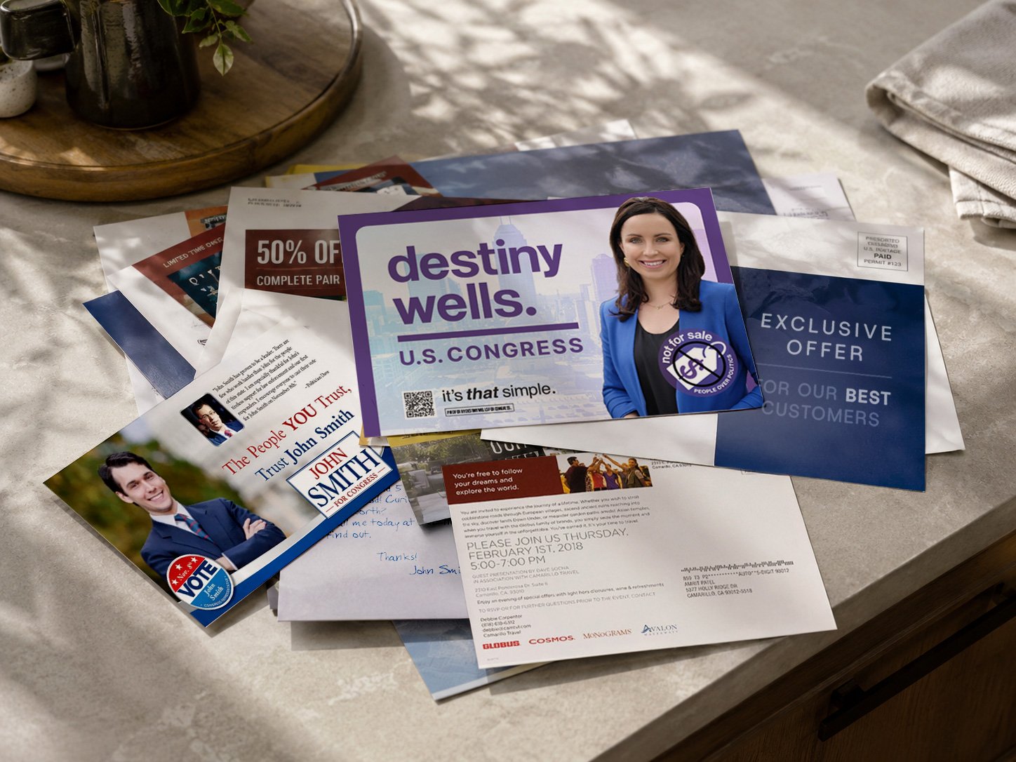 Destiny Wells U.S. Congress direct mail example