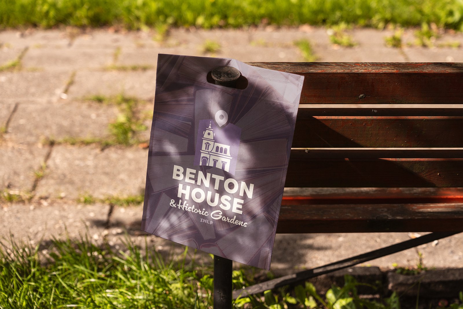 The Benton House tote bag design for Irvington Historic Landmarks Foundation