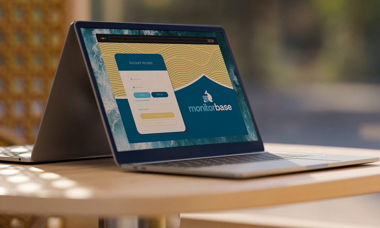 MonitorBase login screen example